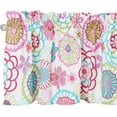 thumbnail image 2 of Cozy Line Mariah Pink Blue Floral Microfiber Window Valance, 1 piece, 2 of 4