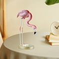thumbnail image 6 of deevoka Flamingo Resin Statue Bird Sculpture Backyard Indoor Outdoor Garden Figurine 13x13x21cm, 6 of 9