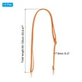 thumbnail image 2 of Uxcell 2 Pcs Leather Purse Handle Strap, 26"-47" Adjustable Handbag Strap Replacement Orange, 2 of 4