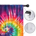 thumbnail image 4 of Blackout Kids Curtains,Colorful Tie Dye Pattern Childrens Insulated Curtains Set Of 2,Bedroom Essentials,Toddler Room Decor 42"x54", 4 of 5