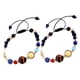 thumbnail image 2 of 2 piezas de pulsera del sistema solar niños lindos pulsera planeta cuentas de piedra natural joyas de galaxias para fiestas diarias de uso diario, 2 of 3