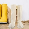 thumbnail image 4 of TABLZONE Hunter Rain Boot Socks 1 Pair Beige Comfortable Fleece for Winter Snow, 4 of 8