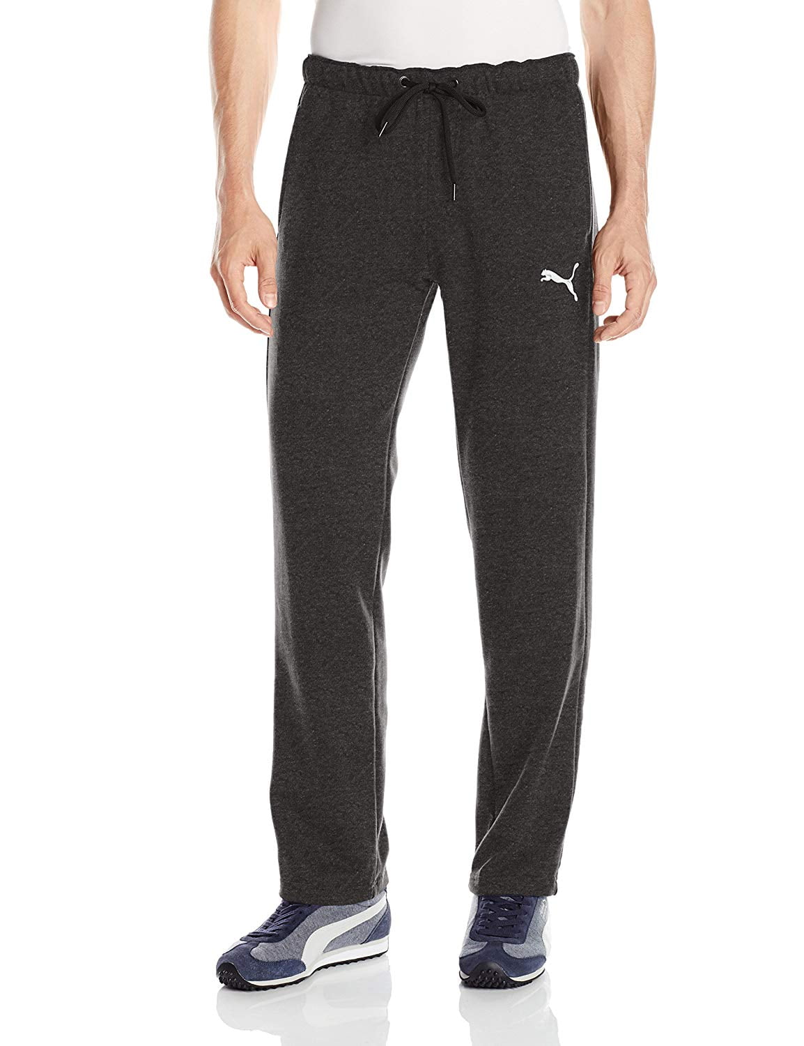 puma men's open bottom fleece sweatpant