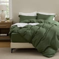 thumbnail image 1 of Juego de Ropa de Cama Bedsure Funda de Edredón con Sábana Ajustable Queen Verde, 1 of 9