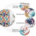 thumbnail image 3 of Colorful Palm Tree Bathroom Shower Curtains with 12 Hooks Polyester Waterproof Shower Curtain for Stalls and Bathtubs Summer Beach Tropical Plants Decorative Bathroom Privacy Curtain 72x84 Inches, 3 of 9