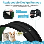 Cat Exerciser Wheel, 31.5 Inch Cat Toy Running Wheel Treadmill with Detachable Carpet for Indoor Cats, Plastic Wheel