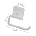 thumbnail image 2 of Soporte de papel para toallas de cocina sin perforaciones accesorio para estante de almacenamiento de película adhesiva (A), 2 of 5