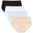 thumbnail image 4 of Linkshare Women's Cotton Underwear Mid Waisted Full Coverage 4-Pack Ladies Panties, 4 of 11
