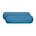 thumbnail image 1 of RSH Décor Set of 2 - Indoor/Outdoor Decorative Neckroll/Throw Pillow Made with Solid Pool Blue Fabric (20" x 6") - Choose Size and Choose Color, 1 of 5