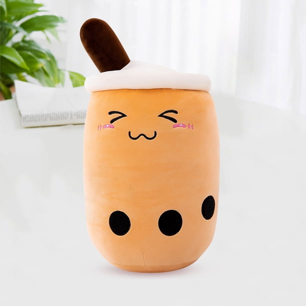 Peluche taza de té de la leche almohada cojín de felpa lindo Boba taza de té muñeca regalos de cumpleaños
