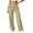 #05 Khaki 【Mix, Match & Rotate: Stock Up on Daily Colors】, variant on Womens Casual Sweatpants, Mid Rise Elastic Waist Straight Leg Pants with Pockets, Lounge Athletic Running Fitness Sports Wear | VerBelle,Black L