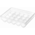 thumbnail image 5 of Egg storage container for refrigerator, organizer with lid, stackable for kitchen, 20 slots, 5 of 5
