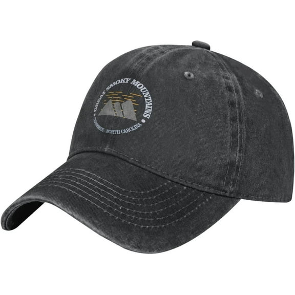 Great Smoky Mountains National Park Unisex Cowboy Cap Baseball Hat Adjustable Denim Dad Hat