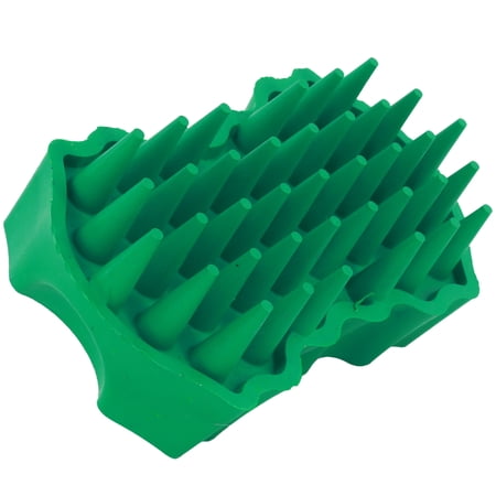 PetKORE: GroomBug - Dog, Large - Green Deshedding Brush, Rubber Grooming Tool, Sooth & Massage, Pet Hair Removal, Bath Squeegee, Coat & Skin Care