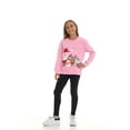 thumbnail image 6 of Pink Angel Girls’ Christmas Sweatshirt – Cozy Fleece Holiday Pullover – Festive Winter Top for School, Parties & Photos – Pink Santa- Sizes 14, 6 of 8