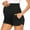 Black, variant on Ohufall Womens Maternity Workout Shorts Summer Soft Comfy Elastic High Waist Athletic Short Pants Fashion Loose Breathable Casual Pregnancy Shorts