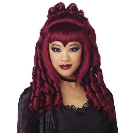 Burgundy Curly Gothic Vampire Wig