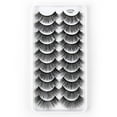 thumbnail image 2 of 10 Paires de Faux Cils Il de Chat Naturels 3D Cils Duveteux Extension Dense, 2 of 4