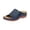 Dark Blue, variant on UDAUDU Women's Sandals Slides Wedge Open Toe Thick Sole Lightweight Slip Resistant Cozy Roman Style Beach Sandal Summer Walking Shoes Red 9 Wide