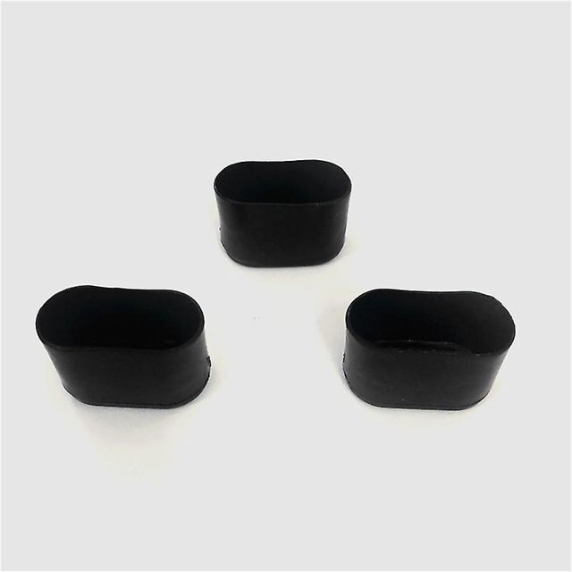 Cubierta de pie antideslizante para silla de escritorio para el hogar ovalada negra, 16 piezas, negro ZefeiWu 8390605366383