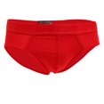 thumbnail image 1 of Calzoncillos triangulares transpirables para hombre, ropa interior de bolsa baja Red M, 1 of 8