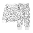 thumbnail image 5 of REDARER Kids Holiday Sleepwear, Cute Doodle Print Pajama Set, Soft Long Sleeve Pajamas for Christmas,Size:4-5 Years, 5 of 7