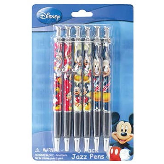 Disney Mickey Mouse 6 Pack Jazz Pen