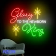 thumbnail image 2 of Handmadetneonsign Glory to The Newborn King Neon Sign, Jesus Birth Led Sign, Christian Christmas Quote Wall Decor 82266, 2 of 5