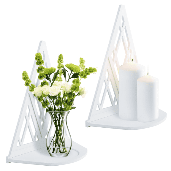 RETON Decor Candle Sconces Wall Decor Set of 2- Handmade Wall Sconce Candle Holder Wall Home Decor- Farmhouse Wall Decorations for Living Room, Bedroom, Bathroom, Dining Room