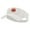White, variant on Candy Corn Monster Embroidered Cotton Twill Sun Visor - Dk Green OSFM
