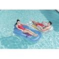 thumbnail image 2 of INFLATABLE DOUBLE DUO WATER RING 1 PERSON POOL LILO LOUNGER AIR BED FLOAT Water inflatable floating bed, 2 of 5