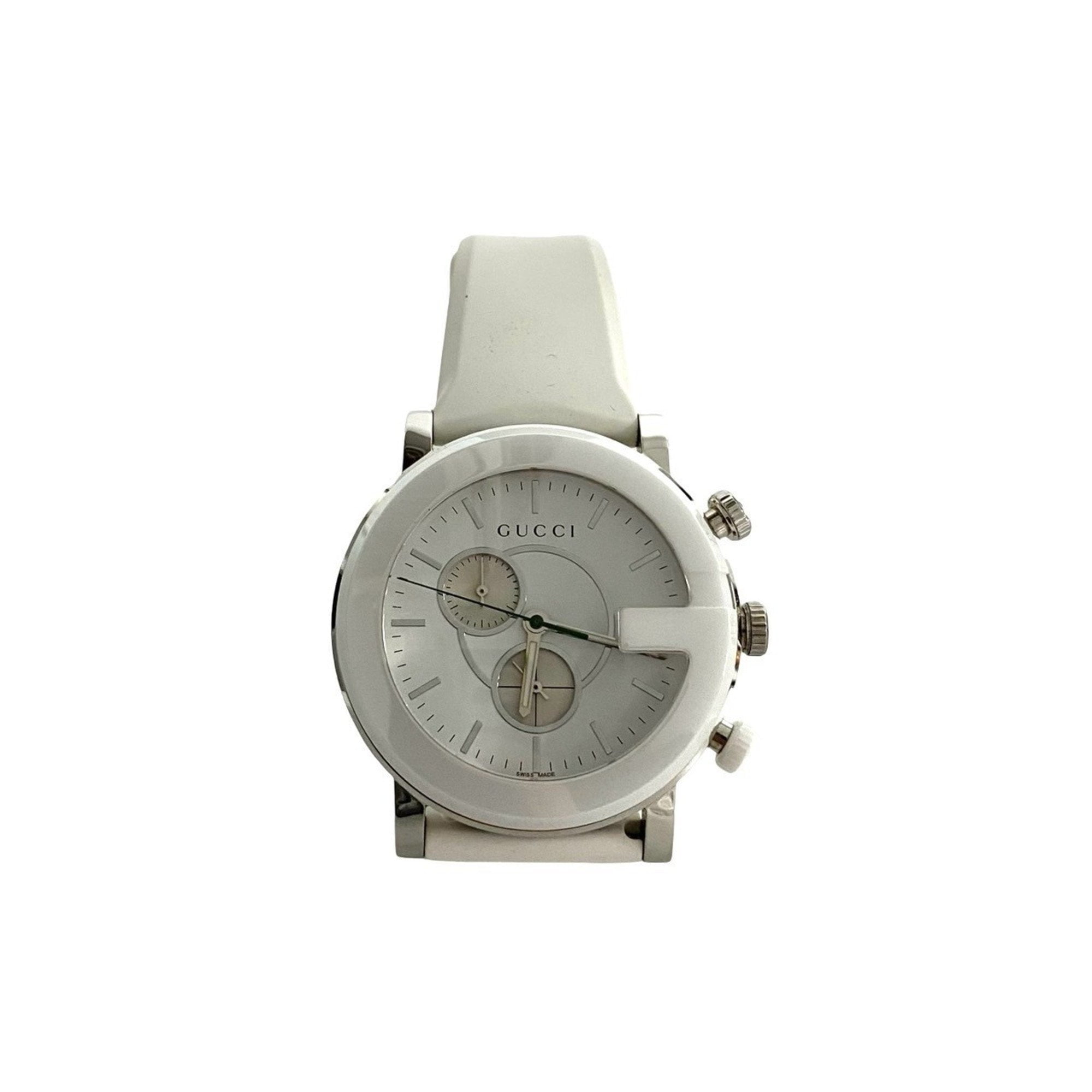 Gucci G-Chrono XL Steel Chronograph Black Dial Quartz Men Watch