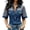 18# Dark Blue, variant on Going Out Tops for Women Mesh Short Sleeve See Through Button Vintage Denim Shirt Trendy Sexy Jean Top for Women Dark Blue M