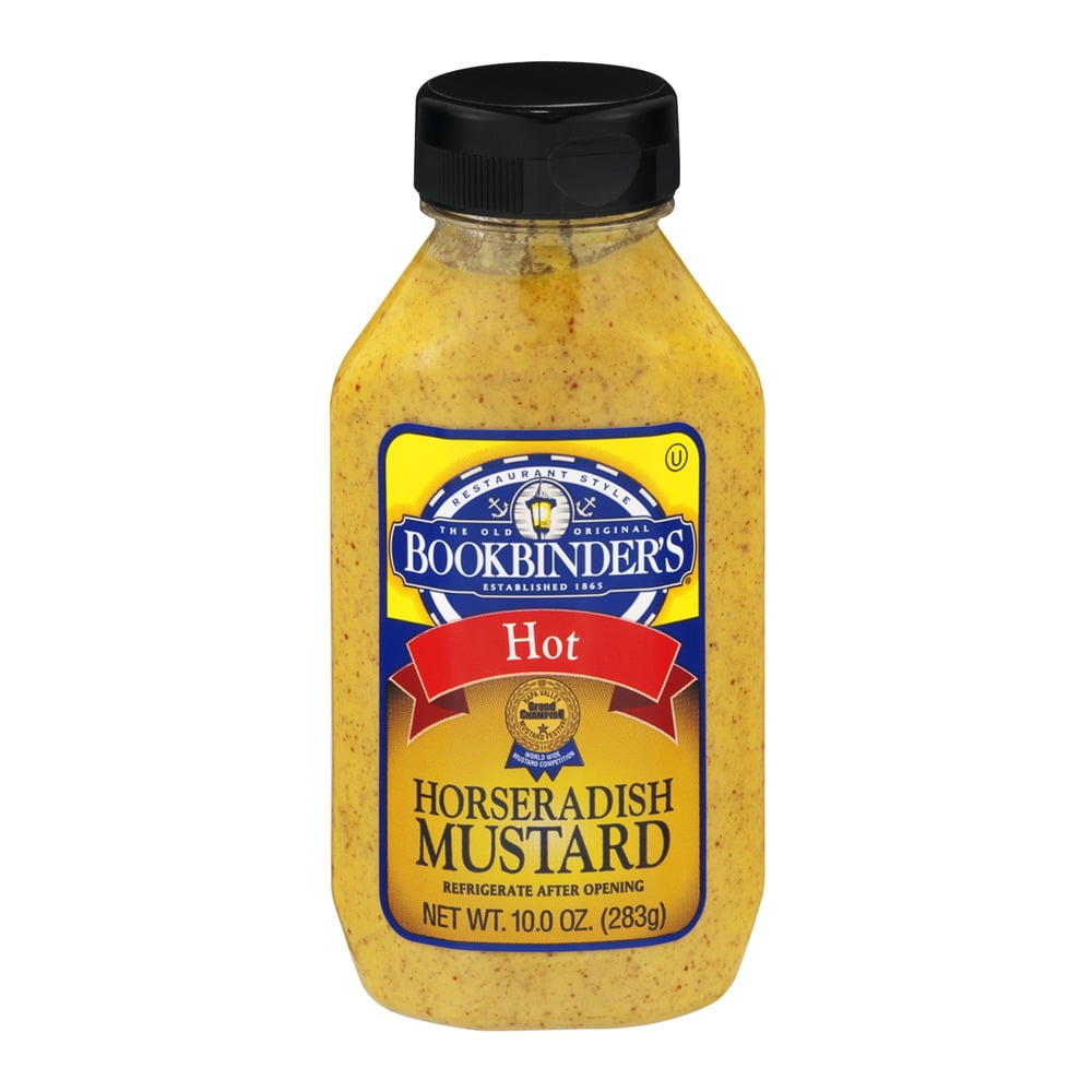 Bookbinder's Hot Horseradish Mustard, 10.0 OZ by Silver Spring Gardens Inc.