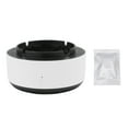 thumbnail image 1 of Cenicero inteligente autoextinguible, pequeño, multifuncional, con iones negativos, purificador de aire para el hogar, blanco y negro., 1 of 14