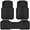 All Black, variant on CAR GRAND Heavy Rubber Car Floor Mats, Deep Waterproof Car Mats All Weather, Universal Trim-to Fit Automotive Floor Mats for Car SUV Truck Van, Durable Floor Liners All Pink