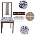 thumbnail image 2 of Seat Covers for Dining Room Chairs Stretch Printed Chair Seat Covers Set of 4, Removable Washable Upholstered Chair Seat Protector Cushion Slipcovers for Kitchen, Office, 2 of 6