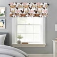 thumbnail image 3 of Curtain Valance for Windows, Rustic Cow Pig Chicken Sheep Kitchen Valances Rod Pocket Short Curtains, Farmhouse Animal Seamless Window Valance for Bedroom Bathroom Living room 60x14in, 3 of 9