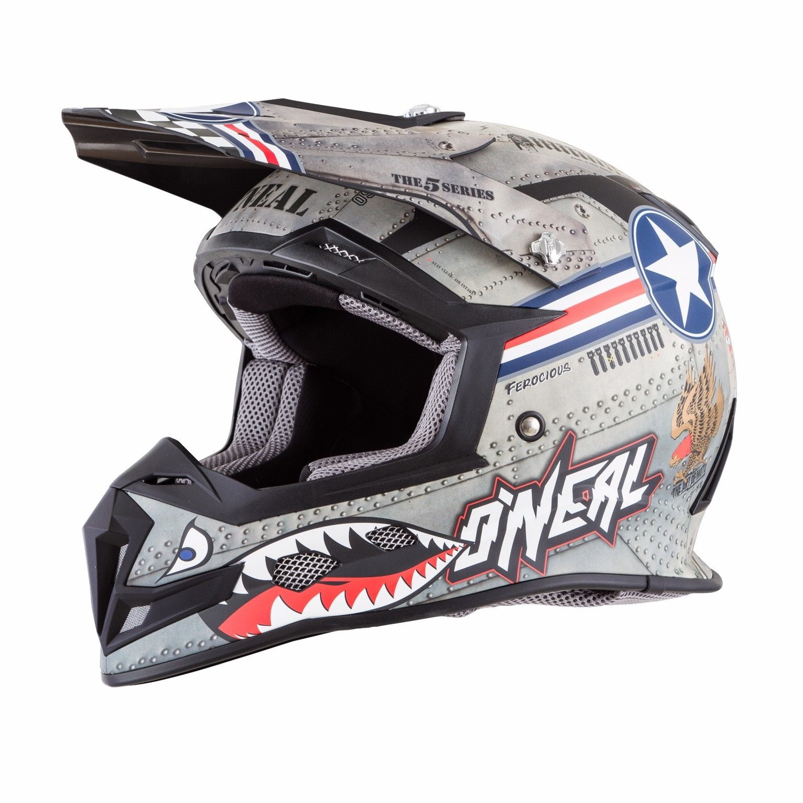 white oneal dirt bike helmet