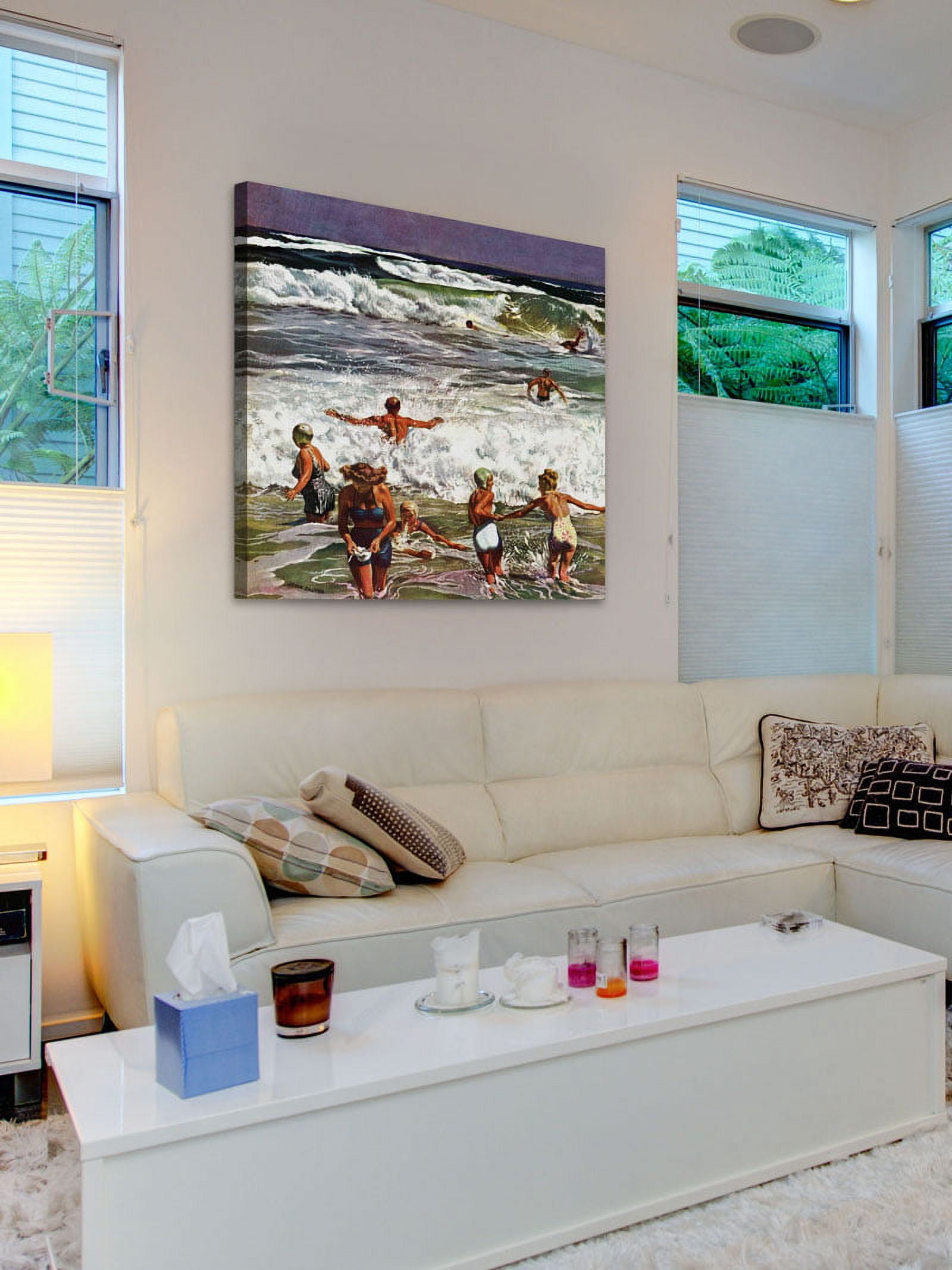 Marmont Hill "Surf Swimming" by John Falter Painting Print on Canvas