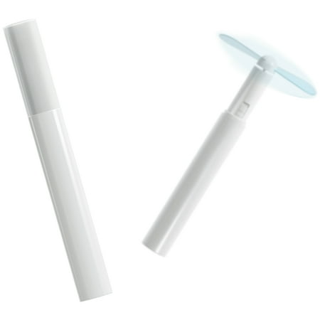 

USB Fan Portable Hand Rechargeable Mini Size High Wind Power Pocket White