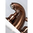 thumbnail image 4 of Kingston Brass KB946AX Victorian Mini-Widespread Bathroom Faucet, Antique Copper, 4 of 6
