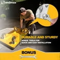 thumbnail image 5 of Push Cart Dolly by Wellmax, Moving Platform Hand Truck, Foldable for Easy Storage and 360 Degree Swivel Wheels with 330lb Weight Capacity, Yellow Color, 5 of 7