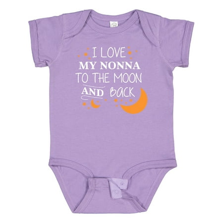 

Inktastic I Love My Nonna to the Moon and Back Gift Baby Boy or Baby Girl Bodysuit