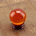 thumbnail image 1 of Ball Amber  Ball  Sphere  Ball Sphere Craft Collection 1Pc Asian Rare Natural Quartz Amber Color  Healing Ball Sphere 40mm+Stand, 1 of 8