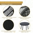 thumbnail image 4 of Mod Furniture Skylar 3-Piece Modern Boho Outdoor Bistro Chat Set, Steel Frame, 4 of 11