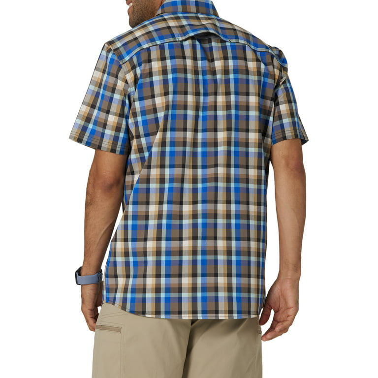 Wrangler Men's Outdoor Short Sleeve Shirt with UPF 40 Protection
