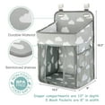 thumbnail image 4 of Pluokvzr Hanging Diaper Caddy Organizer - Diaper Stacker for Changing Table, Crib(Gray Cloud), 4 of 8
