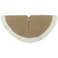 thumbnail image 4 of Northlight Burlap Mini Christmas Tree Skirt with Fleece Border - 20", 4 of 7