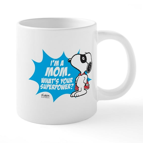 CafePress - Peanuts Mom - 20 Oz White Ceramic Mega Mug